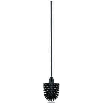 Kela WC krtača KL-20139 La Brosse dolg ročaj iz nerjavečega jekla črne barve, sijajna