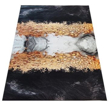Dywanopol Kos preproge ČRNO IN ZLATO 13, 80 x 150 cm