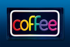 ActiveJet Neon LED svetilka Activejet AJE-NEON COFFEE, pisanih barv