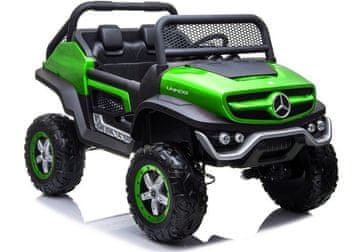 AUTONA LEAN CARS Mercedes Unimog 4x4 otroški avto na akumulator, zelen