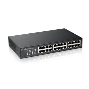 slomart Zyxel GS1100-24E omrežni stikalo, 24 x Gigabit Ethernet, neupravljano