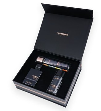 Amber Oud Private Edition - EDP 75 ml + EDP 30 ml + tančica za telo 250 ml