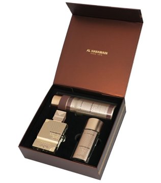 Amber Oud Gold Edition Extreme - parfumirani izvleček 75 ml + parfumirani izvleček 30 ml + dezodorant v spreju 200 ml