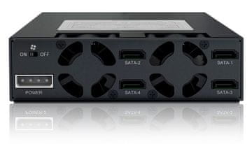 slomart Icy Dock MB994SP-4SB-1 vgradni panel za 4x 2.5" pogone, 5.25", črn