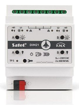 SATEL Satel KNX-DIM21 pametni regulator, montaža na DIN letev, 300W
