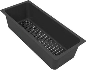 slomart Vstavki za umivalnik PYA, črna, 400x170x110 mm, 1 kos