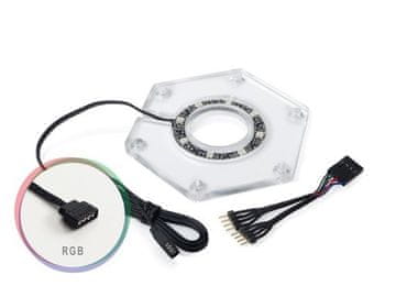 slomart Bitspower Hexagon Mounting kit, prozoren, bel