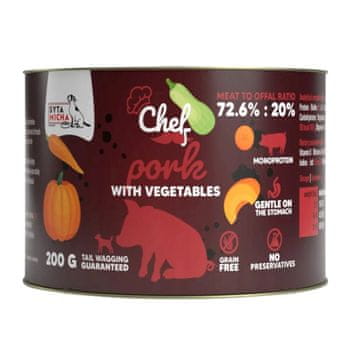 Syta Micha SYTA MICHA Chef Svinjina z zelenjavo Mono, 200g