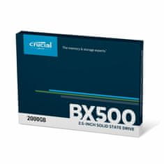 Crucial SSD disk 2TB BX500 SATA 3 TLC 3D CT2000BX500SSD1