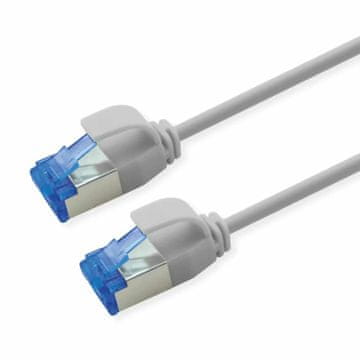 Roline patch slim SFTP CAT.6A 0,5m siv