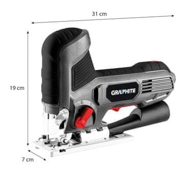Graphite Graphite 58G078 električna vbodna žaga, 750W, 3000 spm