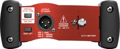 Behringer Behringer GI100 Direct Box, črna/rdeča