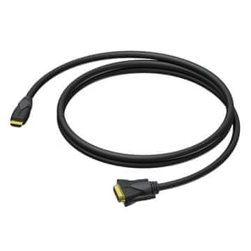 slomart PCB HDMI-DVI-D kabel, 3m, črn
