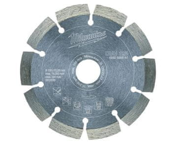 Milwaukee MILWAUKEE diamantna plošča 125 mm