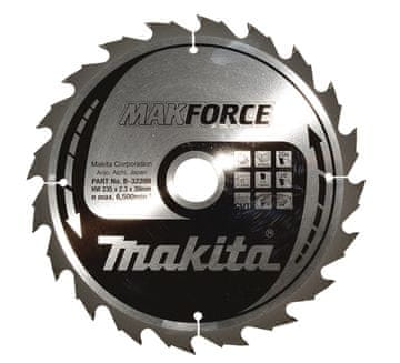 Makita MAKITA Krožna rezalka MAKFORCE za les 235x30 mm, 20 zob