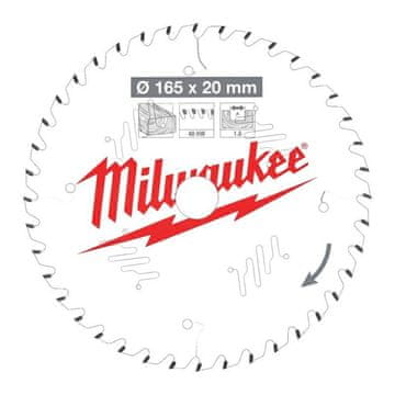 Milwaukee Milwaukee krožna žaga 160x20x2.2x48Z WOOD - CLEAN CUT CSB P W