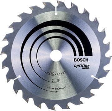 Bosch Krožna žaga Bosch 2608640612 za les, 19 cm, 1 kos
