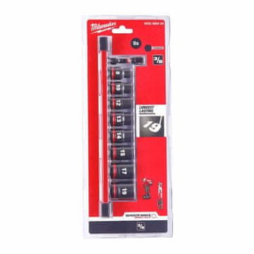 Milwaukee MILWAUKEE Udarni nasadni ključi 3/8", 9 kosov