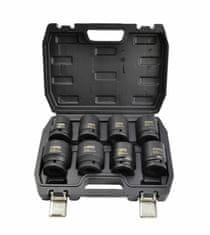 awtools AWT udarni nastavki 3/4", 8 kosov/24-38mm KRATKI BLACK LINE