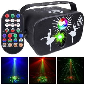 slomart LIGHT4ME PARTY LIGHT 3 LED efekt disco osvetlitve