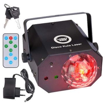 slomart LIGHT4ME DISCO SPHERE LASER več-učinkovni LED svetlobni efekt