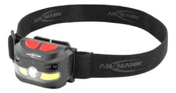 Ansmann Naglavna LED svetilka Ansmann HD250RS COB, polnilna