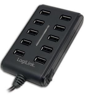LogiLink Logilink UA0125 USB Hub, 10-portni USB2.0 z napajalnikom 3.5A