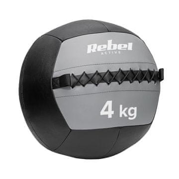 slomart Medicinska žoga za vadbo REBEL ACTIVE, 4 kg