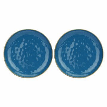 slomart Set 2 Concerto Blu Avio okroglih servirnih krožnikov - temno modra, 32 cm