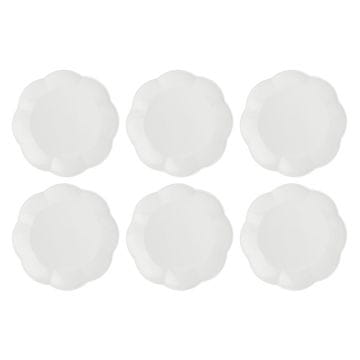 slomart Set 6 Villadeifiori jedilnih krožnikov, beli, 26 cm