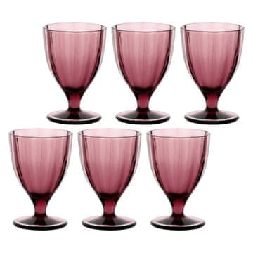 slomart Set 6 Amami kozarcev, vijolični, 300 ml