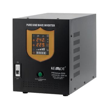 Kemot KEMOT PROsinus-2200 UPS pretvornik 12V 230V 2200VA/1600W, črn