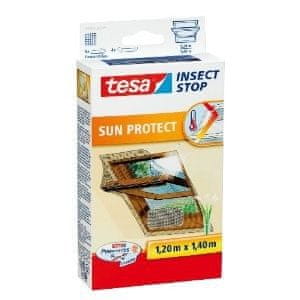 Tesa TESA Komarnik Insect Stop Sun Protect za okna, srebrn, 120x140 cm