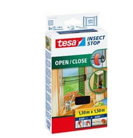 Tesa TESA Komarnik Insect Stop Window Anthracite, 130x150 cm