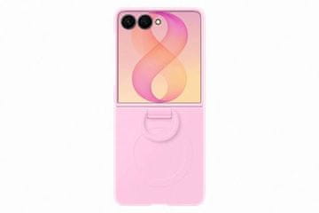 Samsung Magnet ovitek za Galaxy Z Flip8, silikonski, roza (EF-EF776CVEGWW)