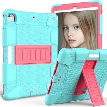 Nikcorp Zaščitni ovitek za iPad Pro 11 Ovitni tridelna oklepljena zaščita s stojalom in držalom za pisalo mentol zelena silikon plastika