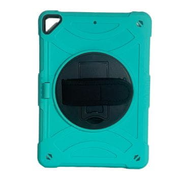 Nikcorp Zaštitni ovitek s stojalom za Apple iPad 10.2 2019 2020 2021 i iPad Air 3, poliuretan PU, funkcija spanja, tirkizna boja