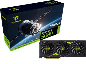 Manli Nebula GeForce RTX 5080 grafična kartica, 16GB GDDR7 (M-N508N-M3631)