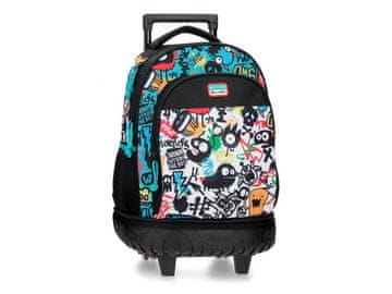 Joummabags Šolski nahrbtnik na kolesih MOVOM Monsters – snemljiv, 2 kolesa, 3272941