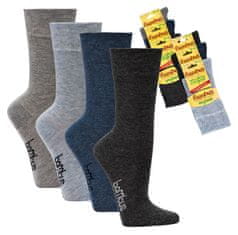 CoZy Bambusove nogavice Melange z mehkim patentom - 3 pari, 39-42