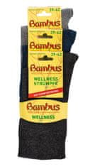 CoZy Bambusove nogavice Melange z mehkim patentom - 3 pari, 39-42