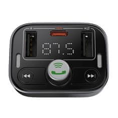 BASEUS FM-oddajnik Baseus S-09 Pro, Bluetooth (črn)