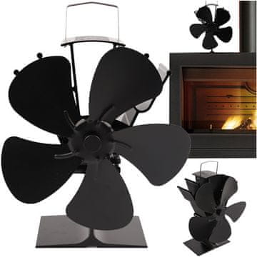 slomart Ventilator za kamin Kaminer s 5 lopatic, termoelektrični
