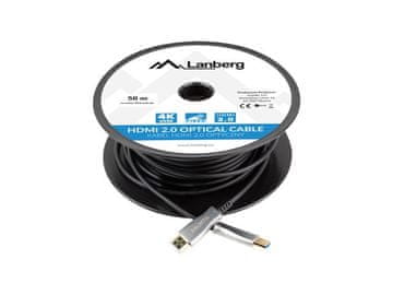 HDMI Lanberg CA-HDMI-20FB-0500-BK HDMI kabel 2.0, 50m, črn