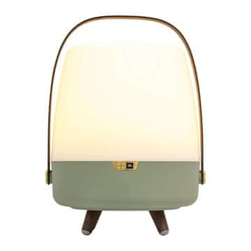 LAMPA Kooduu Lite-up Play 2.0 Mono prenosni zvočnik z lučjo, zelena/bela/les