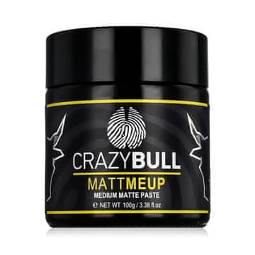 Crazy Bull MattMeup Medium Matte Paste matna pasta za oblikovanje las s srednjo fiksacijo