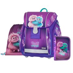 Oxybag PREMIUM LIGHT - 3-delni komplet Monster School: aktovka, peresnica, torba