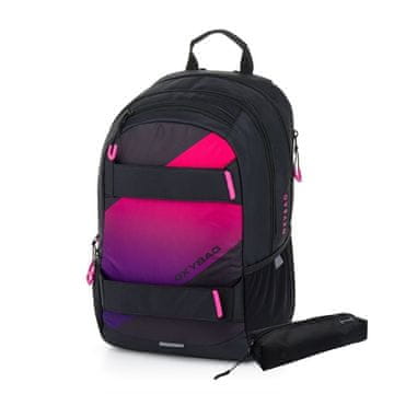Oxybag OXY SPORT - komplet 2 kosov: študentski nahrbtnik Ombre Girl, peresnica