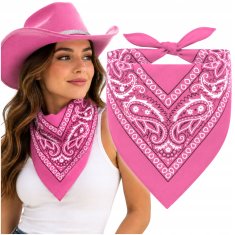Korbi Roza kavbojska bandana Paisley, 55 × 55 cm