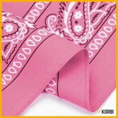 Korbi Roza kavbojska bandana Paisley, 55 × 55 cm